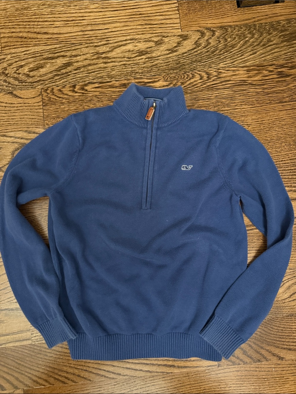 Vineyard Vines Boys Navy Half-Zip Mock Neck Sweater
